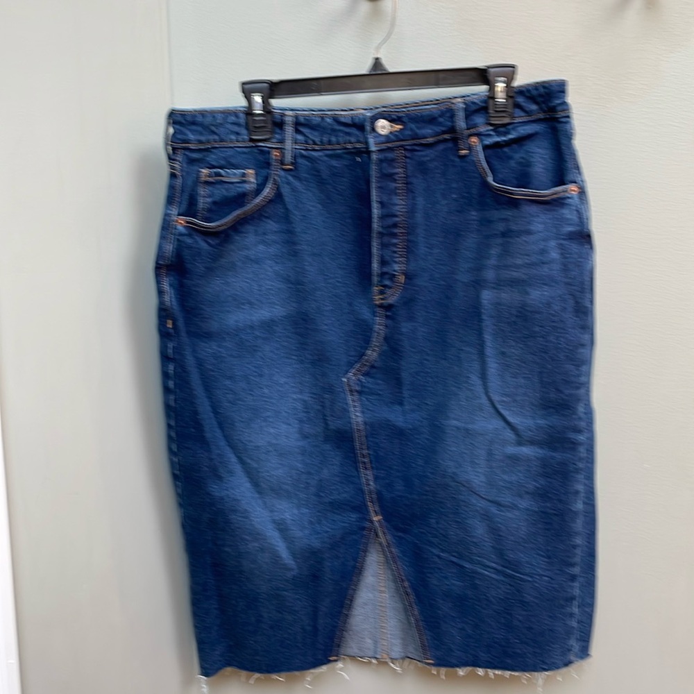 Size 16 jean skirt midi